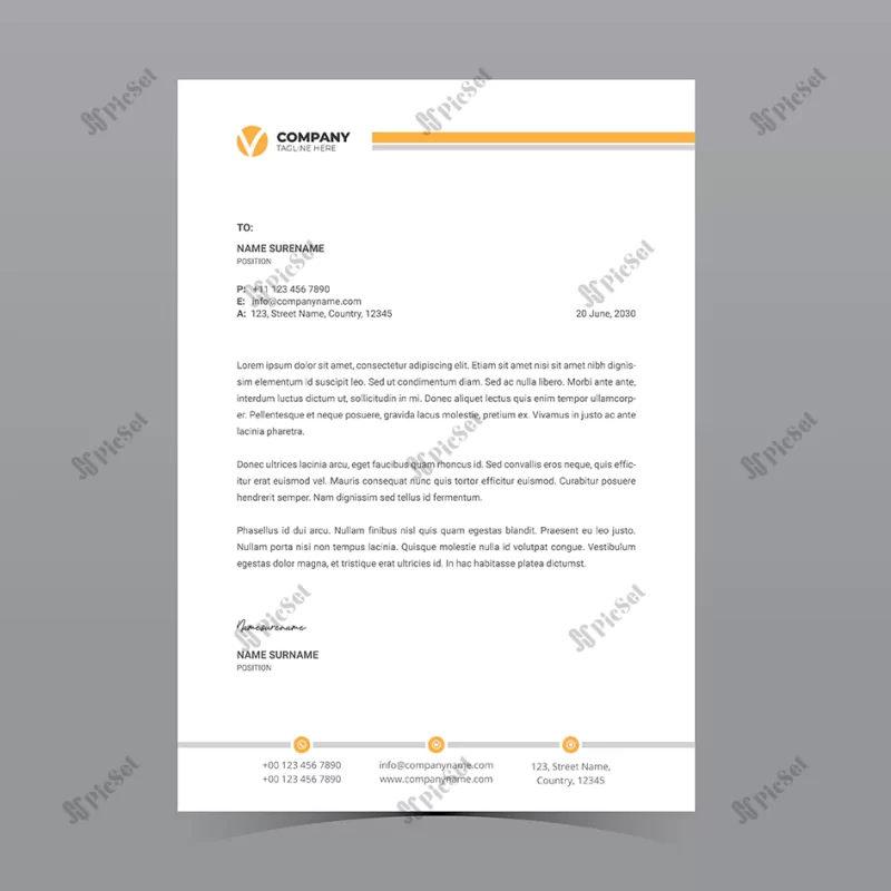 a4 letterhead template_79043 43 / قالب سربرگ