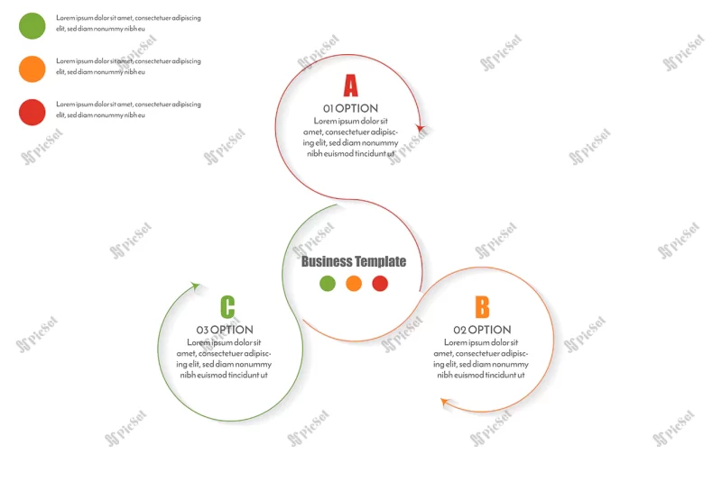 business infograph template / قالب اینفوگرافیک کسب و کار