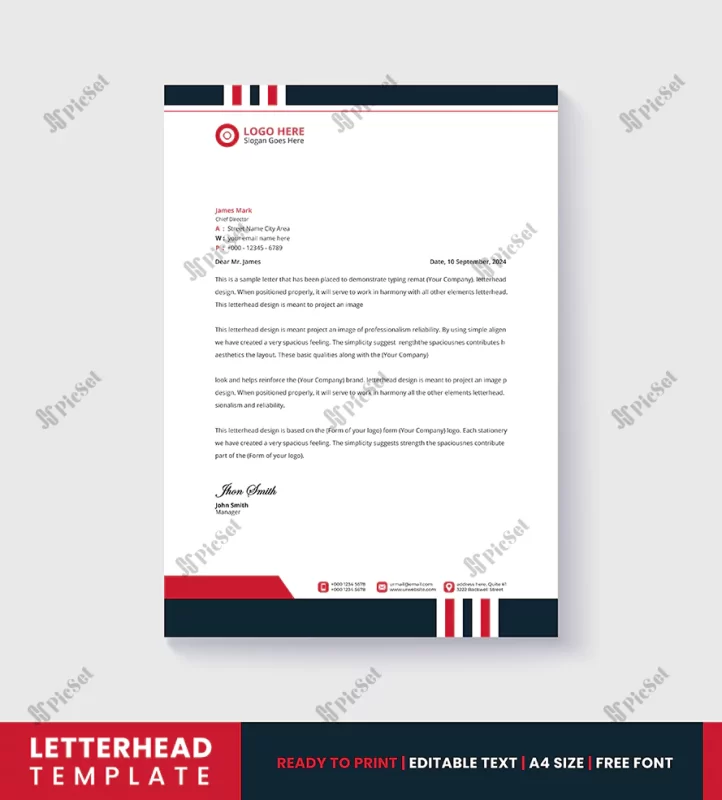 business letterhead template design office / دفتر طراحی قالب سربرگ تجاری