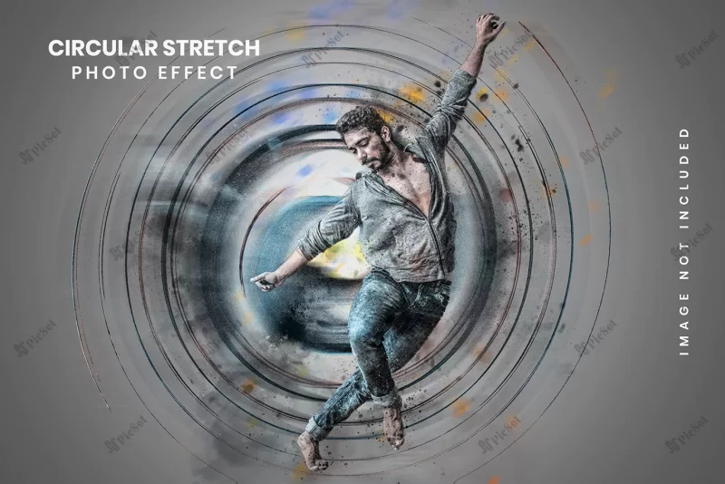circular stretch photo effect / افکت عکس کششی دایره ای