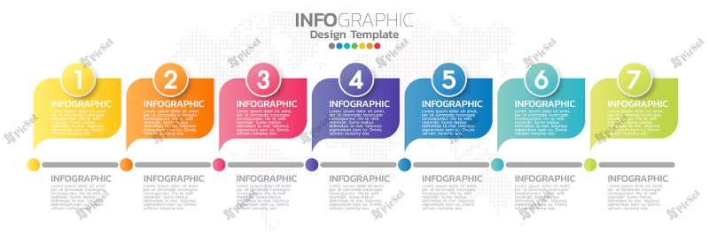 colorful infographic element template / اینفوگرافیک کسب و کار الگوی عناصر رنگارنگ