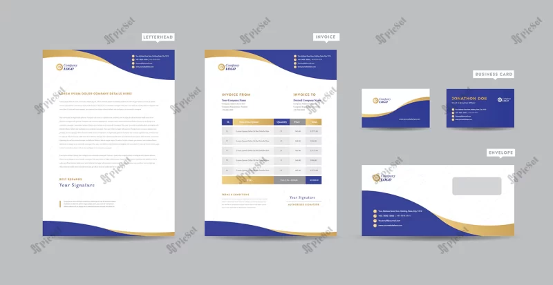 corporate business branding identity stationary design letterhead business card invoice envelope startup design / هویت برند تجاری شرکتی کارت ویزیت سربرگ پاکت نامه