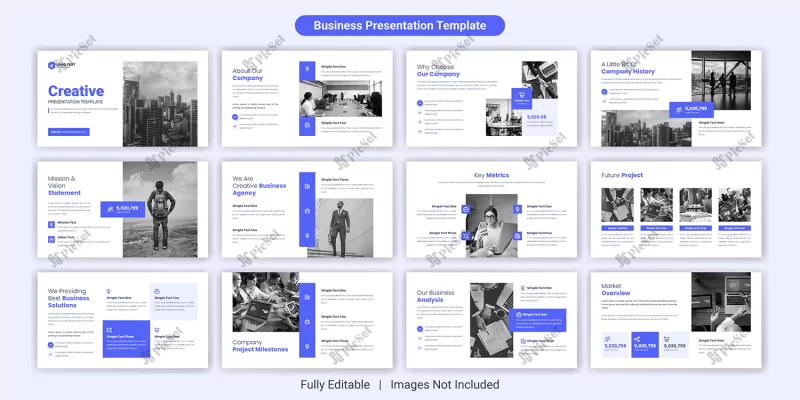 creative business presentation slide template design set_123633 435 / مجموعه طراحی قالب اسلاید ارائه پاورپوینت کسب و کار خلاقانه