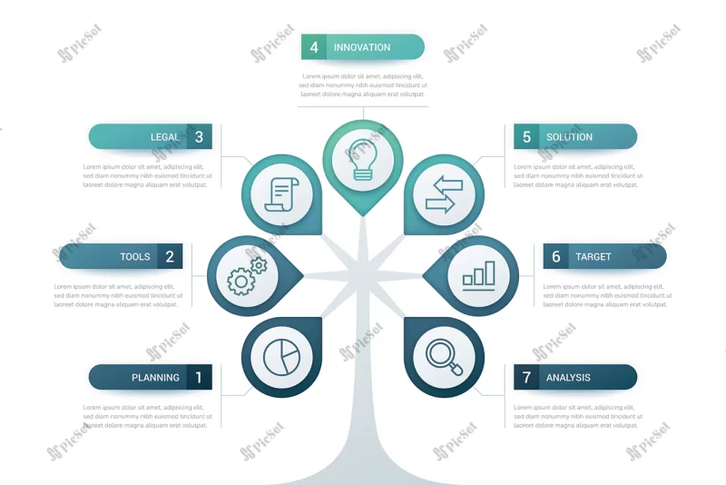 infographic tree design template_23 2149581935 / اینفوگرافیک درخت