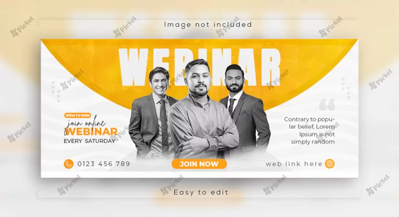 live webinar online business conference web banner facebook cover template design / وبینار آنلاین کنفرانس کسب و کار بنر تبلیغاتی آموزش آنلاین