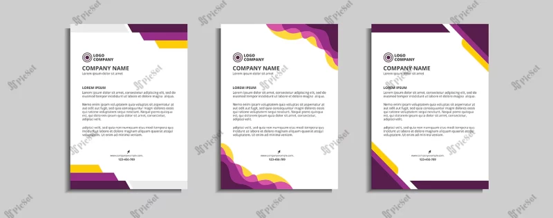 modern corporate letterhead template design / قالب سربرگ مدرن شرکتی