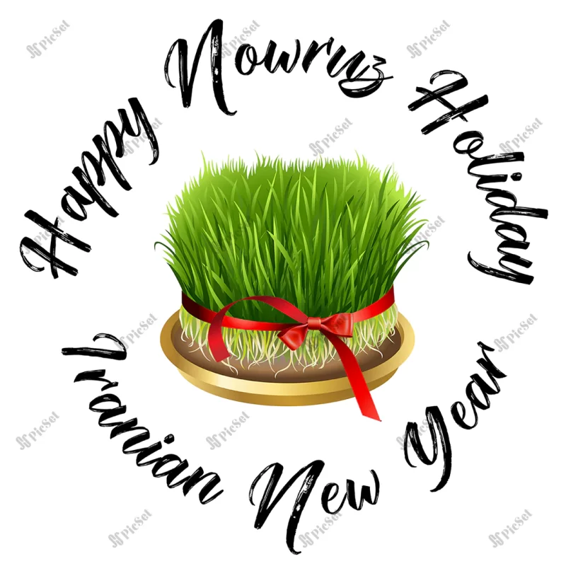 nowruz greeting iranian new year / سال نو ایرانی عید نوروز با سبزه