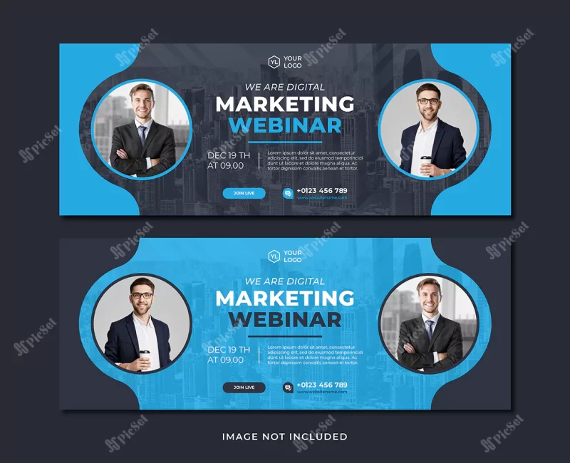 professional digital marketing agency banner template / قالب بنر آژانس دیجیتال مارکتینگ حرفه ای آموزش آنلاین وبینار بازاریابی و فروش