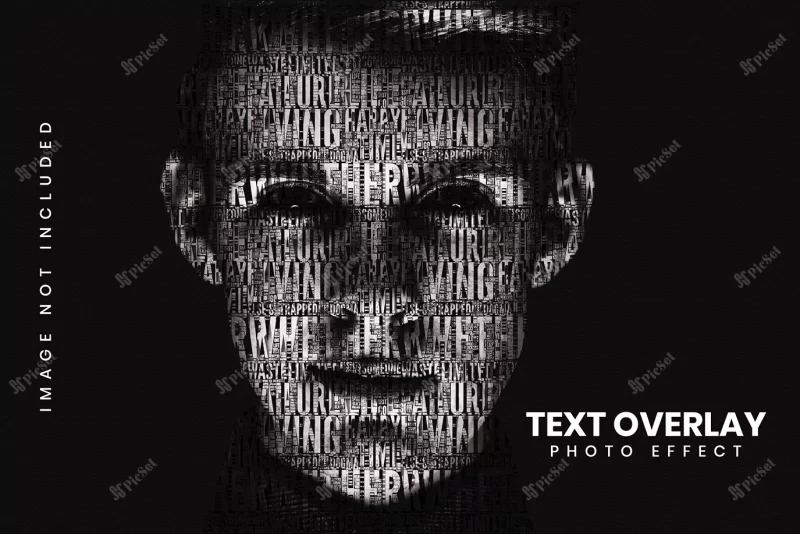 text overlay portrait photo effect / جلوه عکس پرتره روکش متن