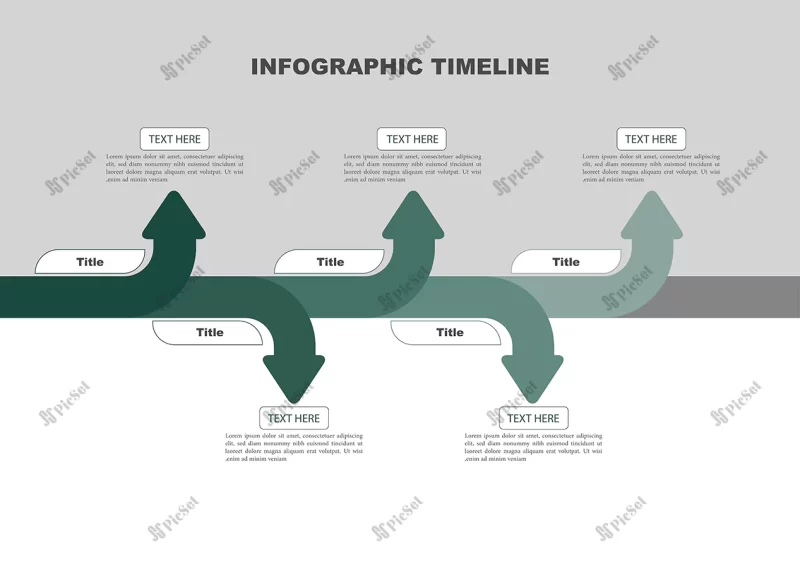 timeline step by step infographic / اینفوگرافیک مرحله به مرحله