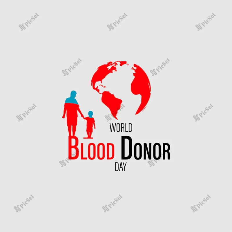 vector illustration world blood donor day / پوستر روز اهدا کننده خون