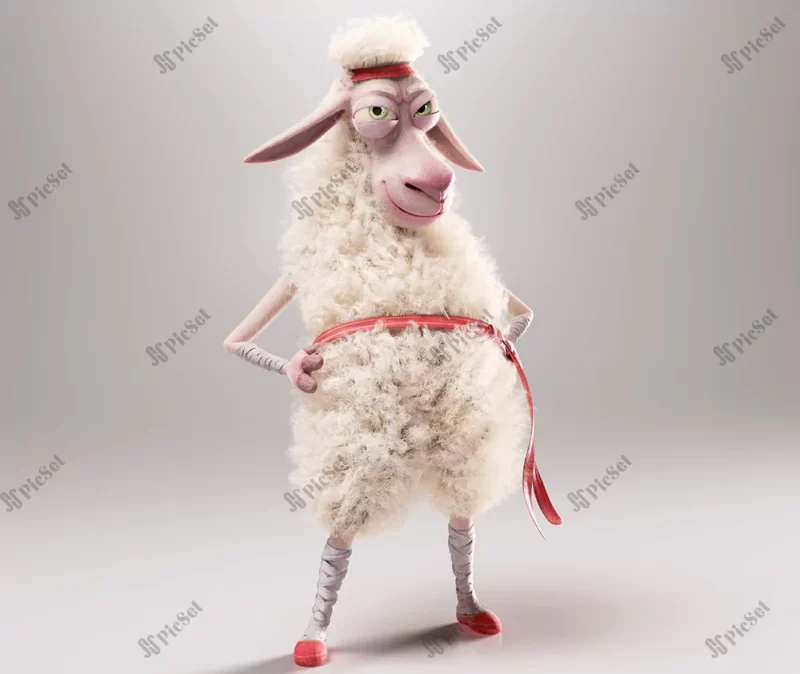 collage, fantasy, sheep, funny, ninja, creative / کلاژ، فانتزی، گوسفند، خنده دار، نینجا، خلاقانه