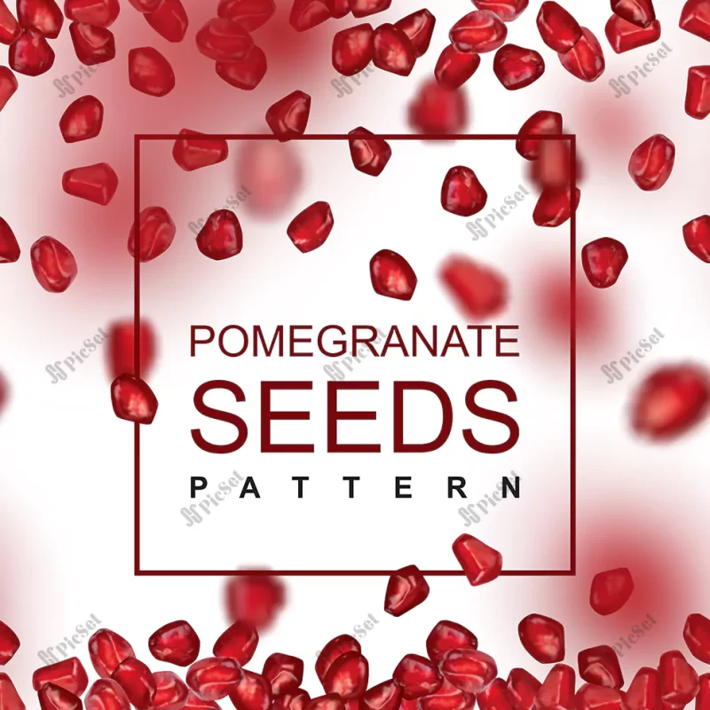 falling pomegranate seeds pattern / الگوی ریزش دانه های انار