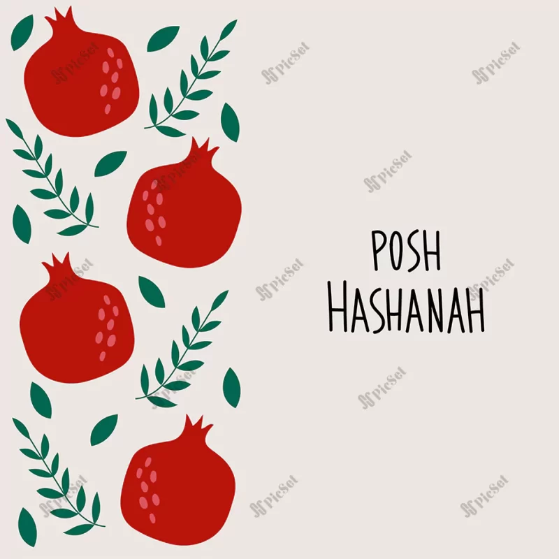 flat cute vector illustration yalda night pomegranate poster / پوستر انار شب یلدا