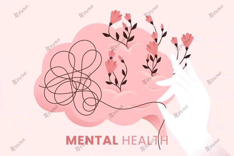 mental health awareness concept_23 2148529355 / روانشناسی آگاهی سلامت روان و آرامش ذهن و فکر