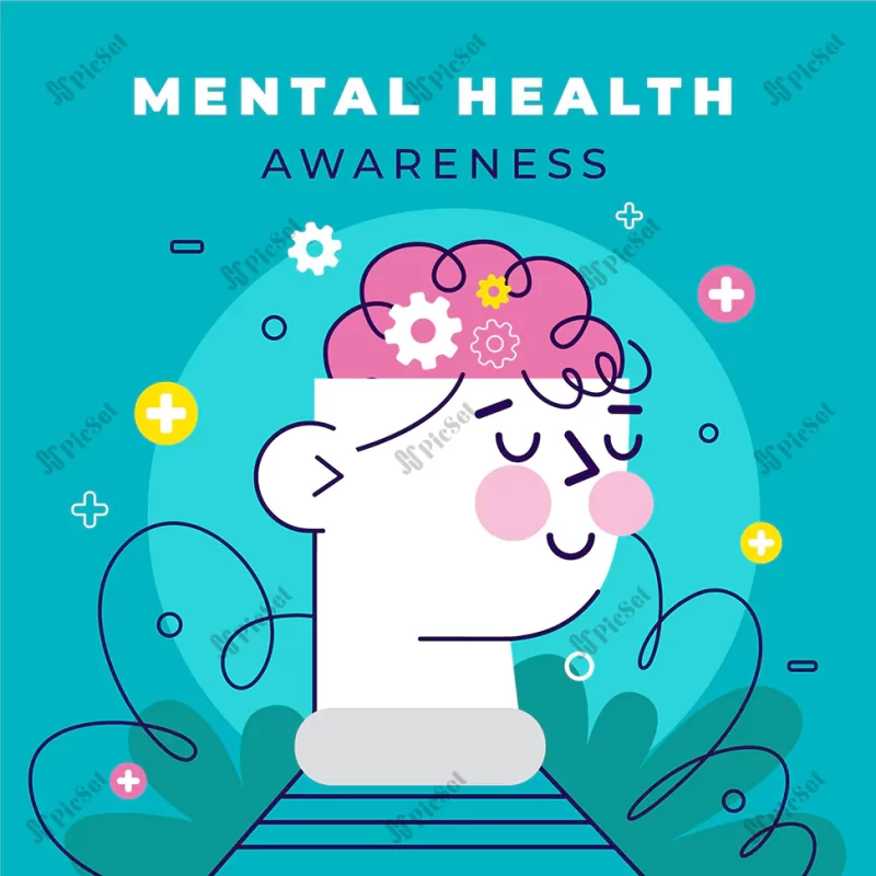 mental health awareness concept_23 2148530752 / روانشناسی آگاهی سلامت روان و آرامش ذهن و فکر