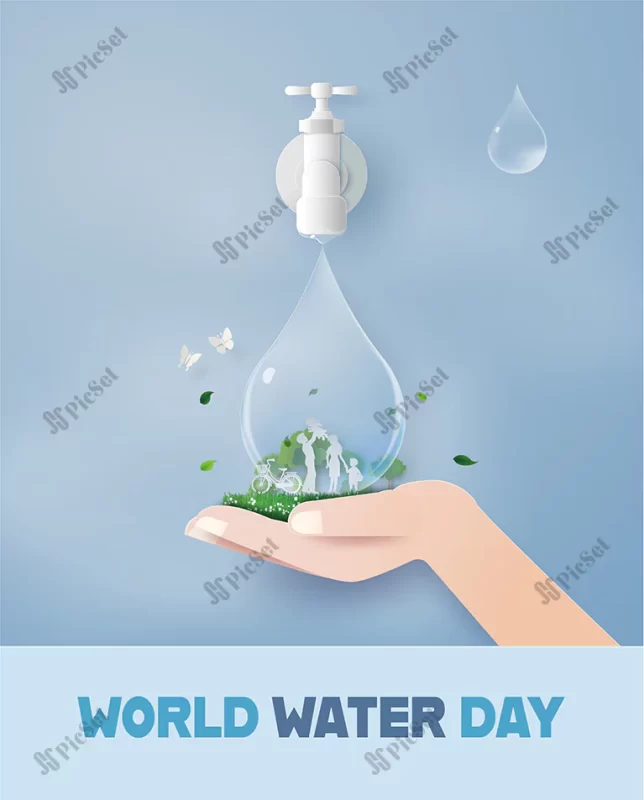 world water day with family / روز جهانی آب با خانواده، قطره آب ذخیره آب