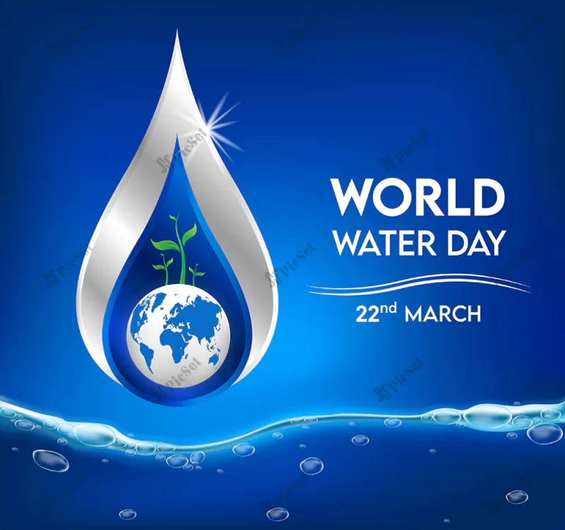 world water day_228260 112 / بنر روز جهانی آب، ذخیره قطره های آب