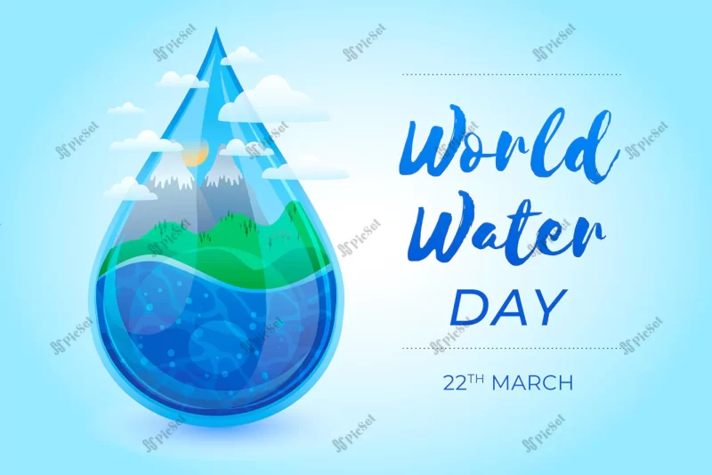 world water day_23 2148852957 / بنر روز جهانی آب، ذخیره قطره های آب