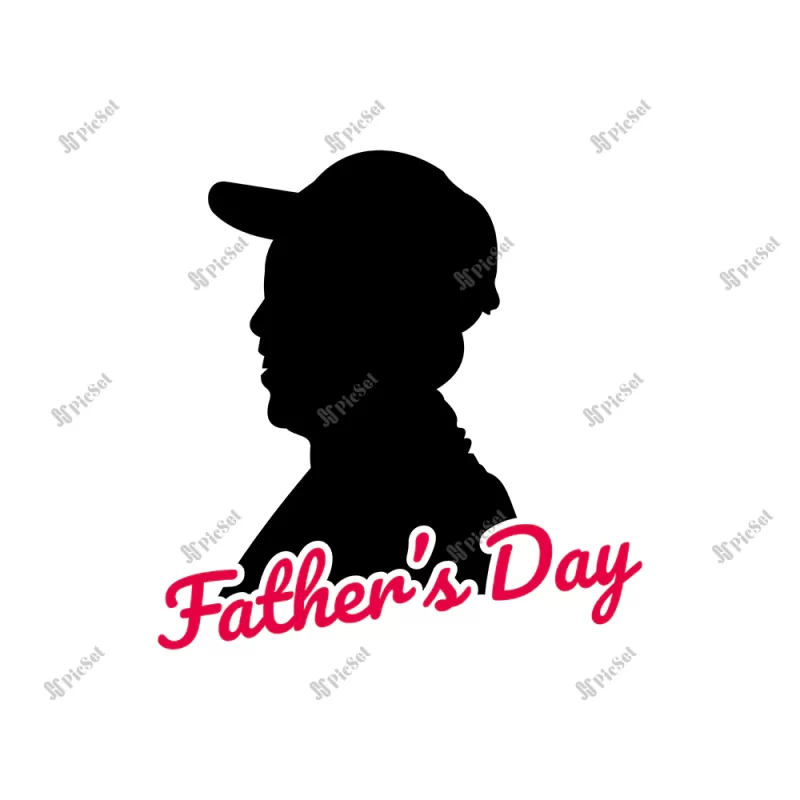 father day silhouette / پوستر سیاه و سفید روز پدر پوستر روز مرد مبارک