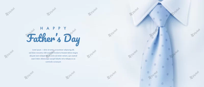 fathers day background with blue tie / پس زمینه روز پدر با کراوات آبی