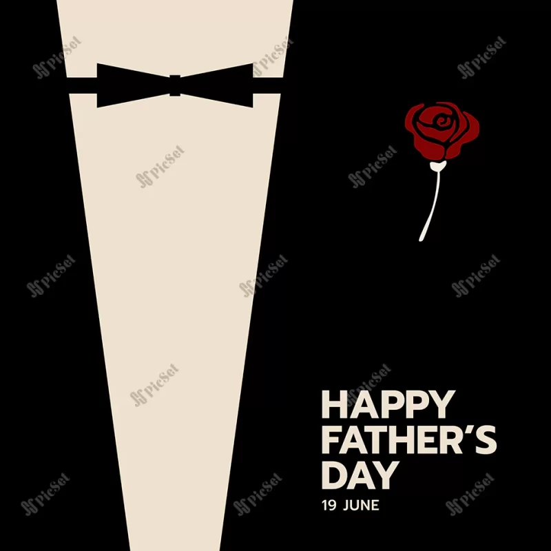 happy fathers day background design / پوستر روز پدر روز مرد با طرح کت و شلوار