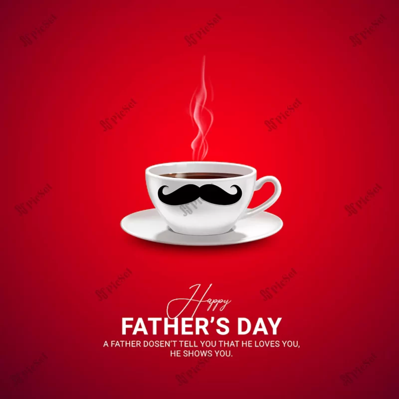 happy fathers day coffee cup design free vector / طرح فنجان قهوه روز پدر مبارک روز مرد